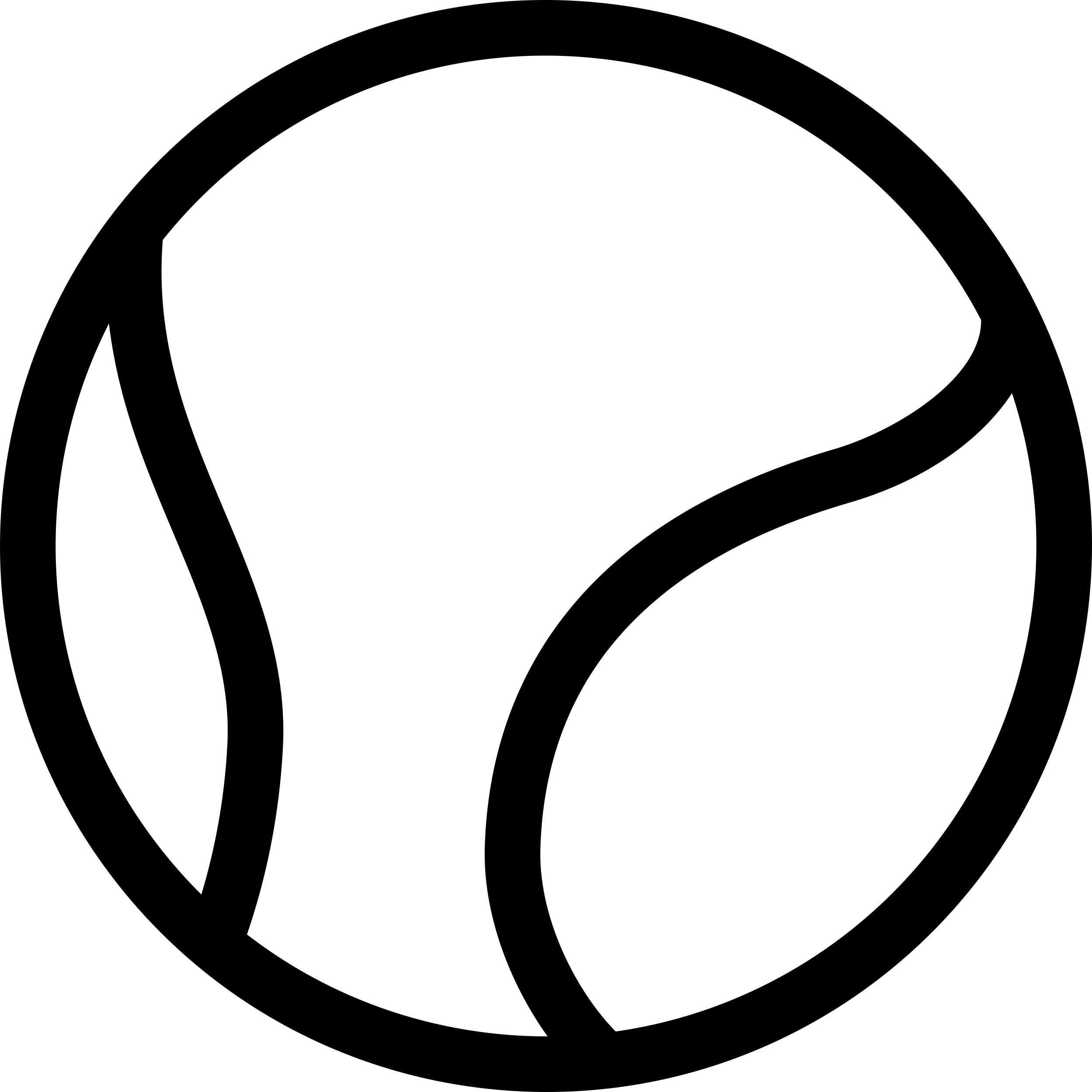 Big Tennis Ball Contour Svg Vector Free Vectors